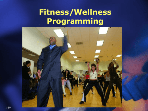 Fitness/Wellness Programming