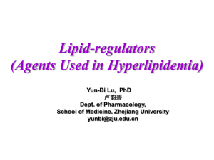 Lipid-regulators (Agents Used in Hyperlipidemia)