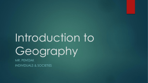 Introduction to Geography