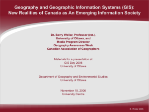 Geography Awareness Week and GIS Day 2006