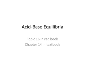 Acid Base Equilibrium ppt