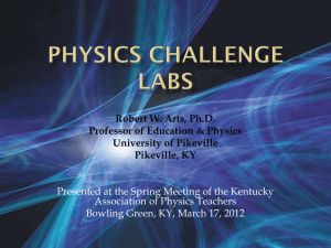 Physics Challenge Laboratories