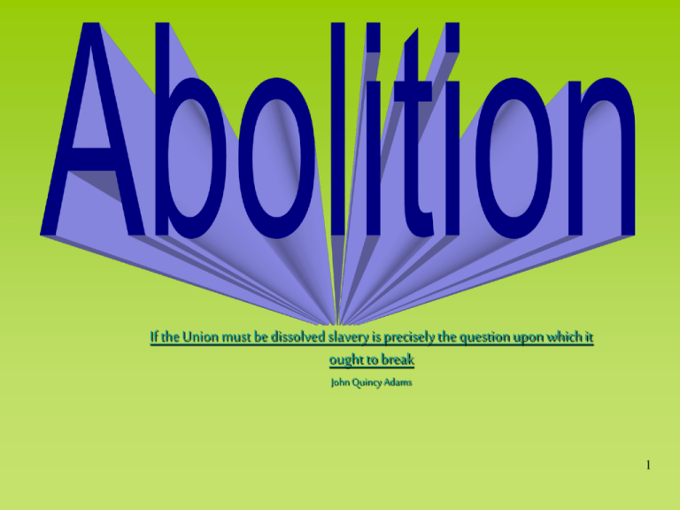 How To Say Abolition