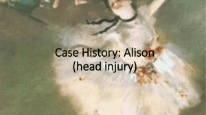 Case History: Alison (head injury)