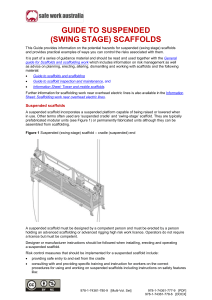 5. Guide to suspended (swing stage) scaffolds