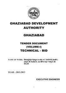 contractor executive engineer - Ghaziabad Development Authority
