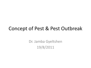 Concept of Pest & Pest Outbreak