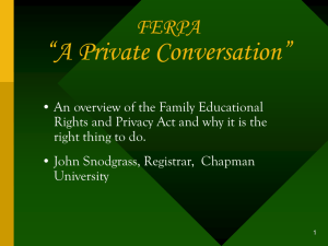 FERPA Overview