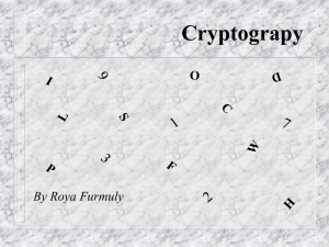Roya Furmuly - Cryptography