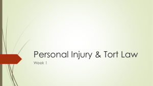 Personal Injury & Tort Law