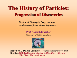 Discoveries: Atoms to Quarks