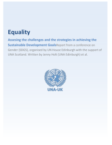 Equality - UNH Scotland