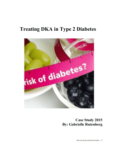 DKA Research Paper - Gabrielle Rutenberg: Dietetic Portfolio
