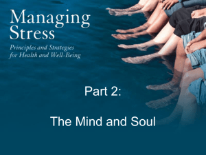 Chapter 4: Toward a Psychology of Stress