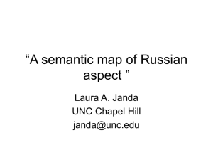 “Exploring the Conceptual Pathways of Russian Aspect”