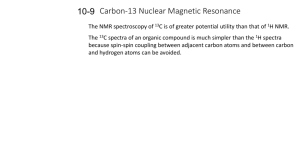 Carbon-13 Nuclear Magnetic Resonance