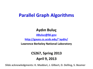 Parallel Graph Algorithms - Computer Science Division