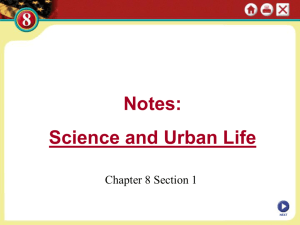 Science and Urban Life - Strongsville City Schools