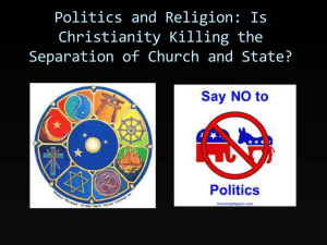 Politics and Religion presentation for pit 3-2-11