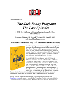 Jack Benny's New Look December 3, 1969