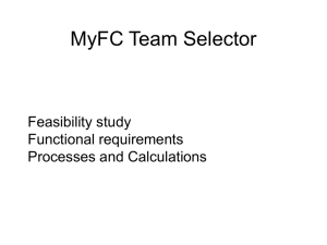 Team Selector Algorithm