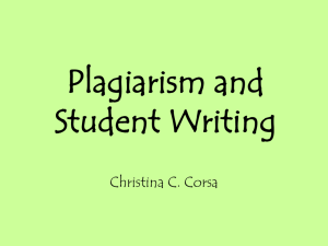 Plagiarism - Sutton School District