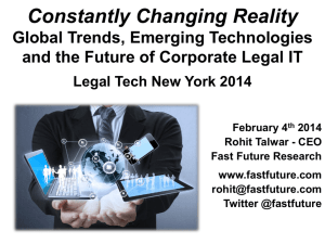 Constantly Changing Reality Global Trends, Emerging