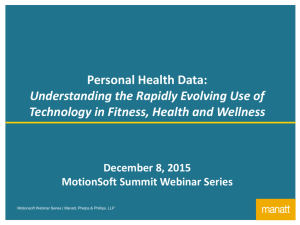 Personal Health Data: Understanding Which Legal