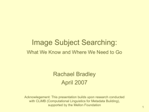 Image Subject Searching - Computational Linguistics and
