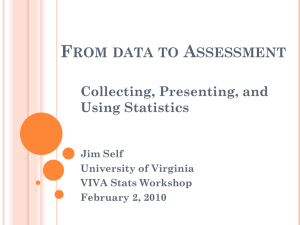 From Data to Assessment: Collecting, Presenting, and Using Statistics