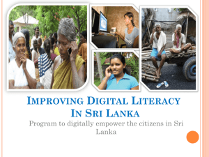 Literacy Rates In Sri Lanka