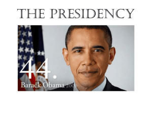 Chapter 13: The Presidency