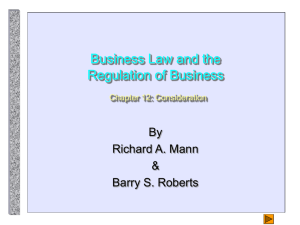 Business Law and the Regulation of Business Chapter 12