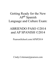 Cyndi Coleman-Getting Ready for the New AP Spanish