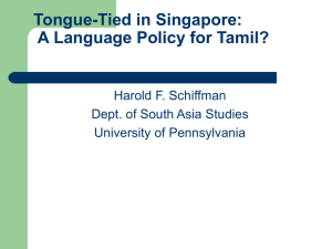 Tongue-Tied in Singapore - University of Pennsylvania