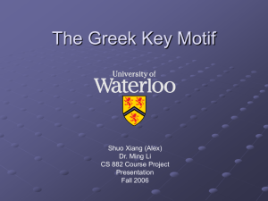 The Greek Key Motif - University of Waterloo