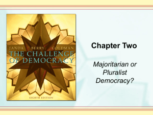 Majoritarian or Pluralist Democracy?