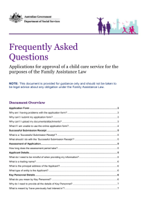 Frequently Asked Questions - Department of Education and Training