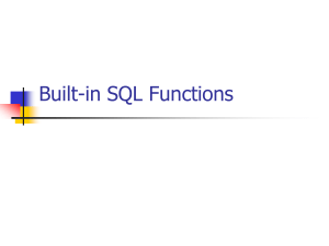 SQL Built-in Function