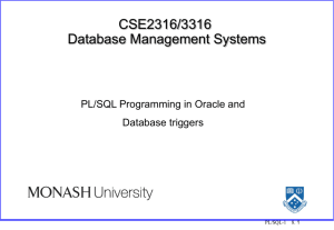 EMBEDDED SQL-1: What will we cover ?