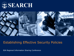 Security Policy Development - SEARCH | The National Consortium