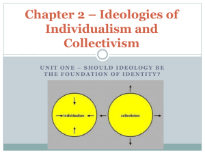 Chapter 2 * Ideologies of Individualism and