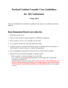 TCCC Guidelines for All Combatants 141028
