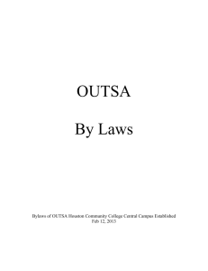 OUTSA-bylaws - OUT Students and Allies