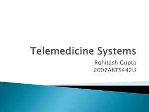 Seminar Telemedicine Systems.Doc