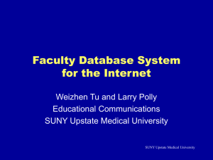 Faculty Database System