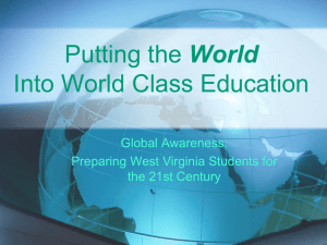What is Global Awareness - West Virginia Department of Education