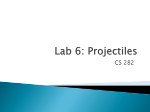 Lab 6: Projectiles