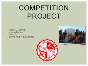 Results Competion Project - Santa Ana Unified School District