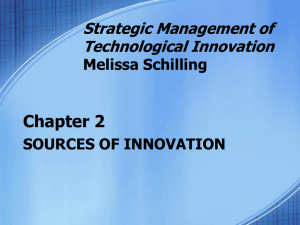 Schilling Ch 2 - Sources of Innovation